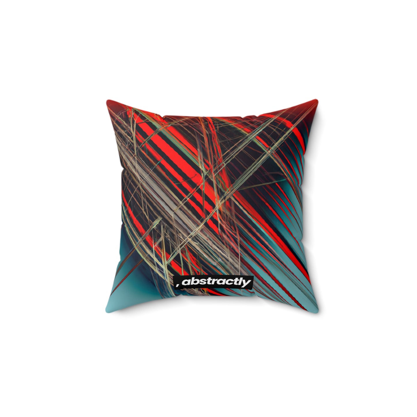 Vivian Bernstein - Air Resistance Force, Abstractly - Faux Suede Throw Pillow