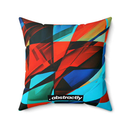 Helen Brandt - Electric Force, Abstractly - Faux Suede Throw Pillow