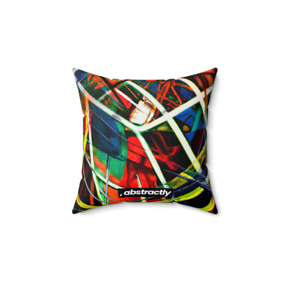 Philip Marconi - Tension Force, Abstractly - Faux Suede Throw Pillow