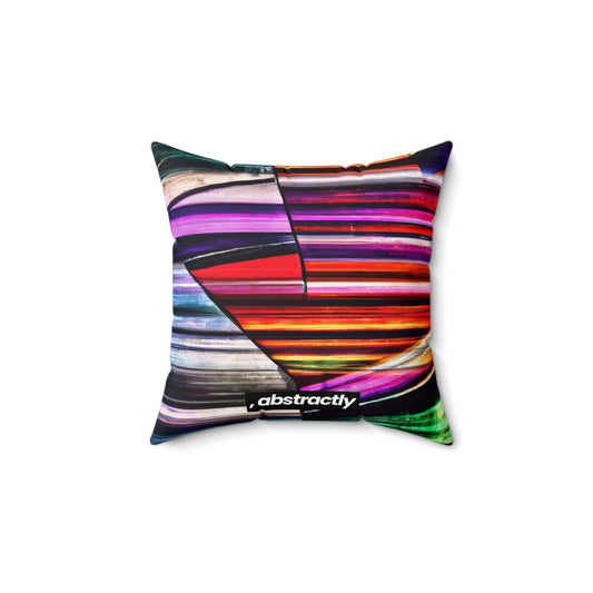 Shirley Hawking - Weak Force, Abstractly - Faux Suede Throw Pillow