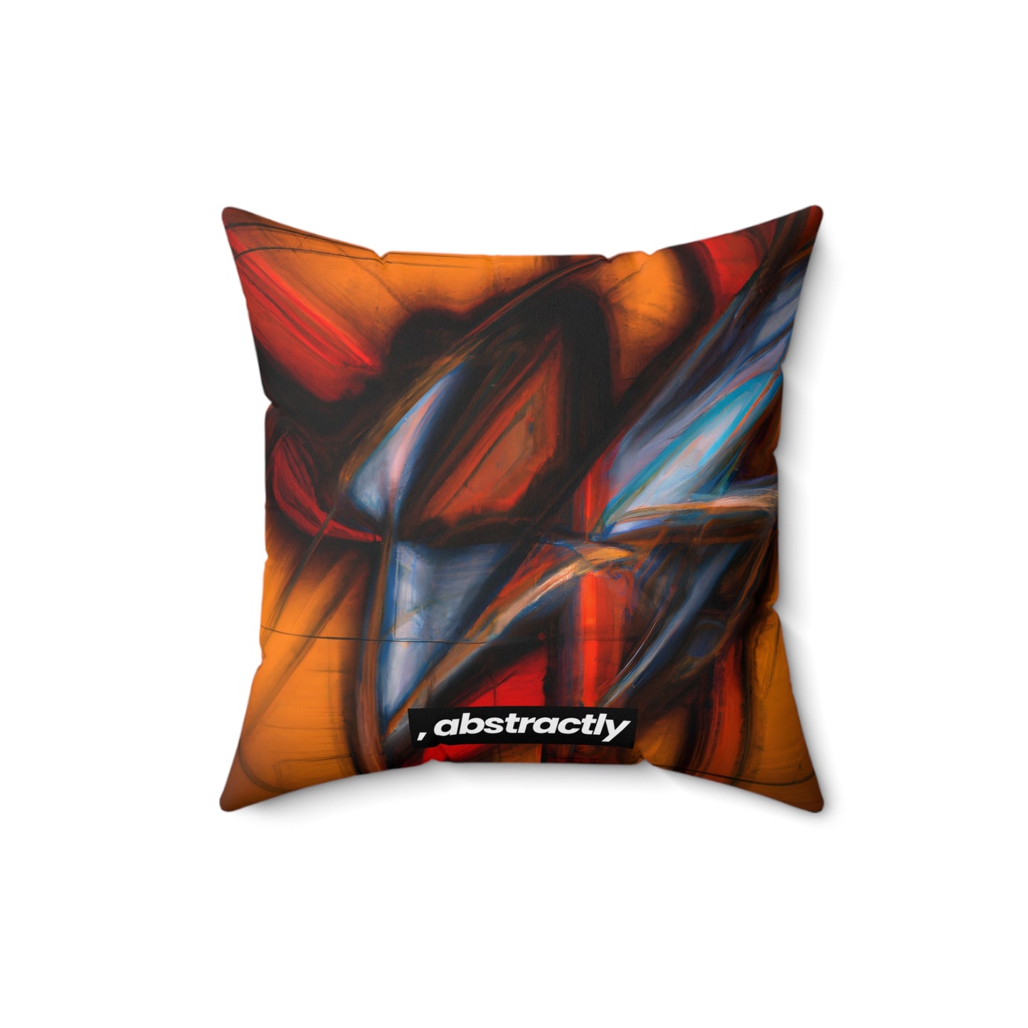 Lena Holmwood - Electromagnetic Force, Abstractly - Faux Suede Throw Pillow