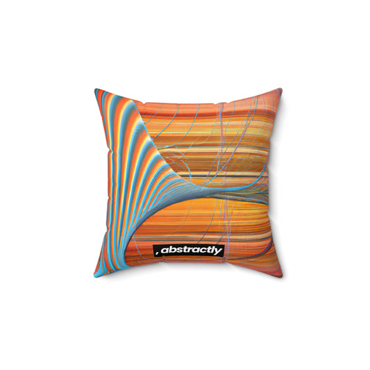 Lawrence Rosenfield - Spring Force, Abstractly - Faux Suede Throw Pillow