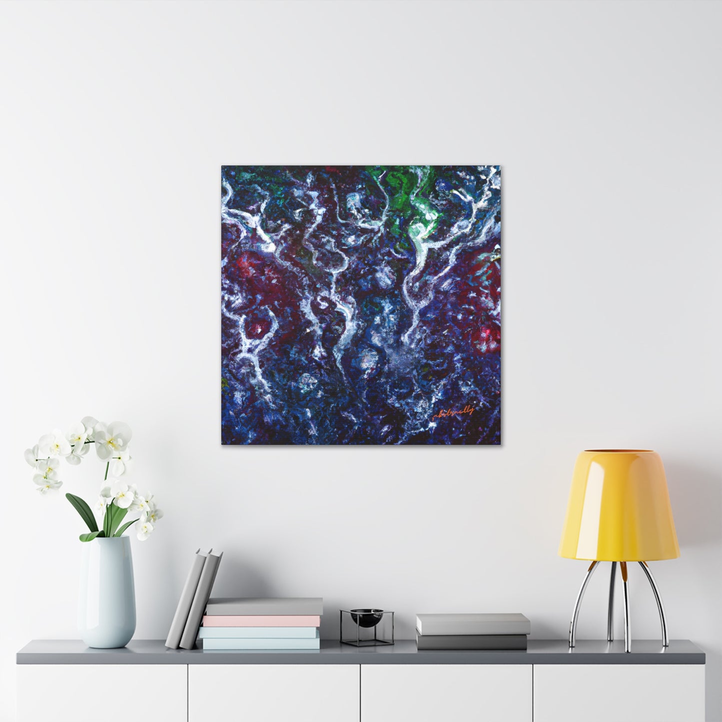 Violet Emission Oxide - Chemistry, Abstractly - Canvas