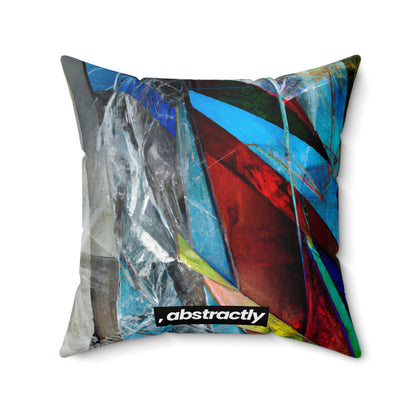 Miles Caldwell - Friction Force, Abstractly - Faux Suede Throw Pillow