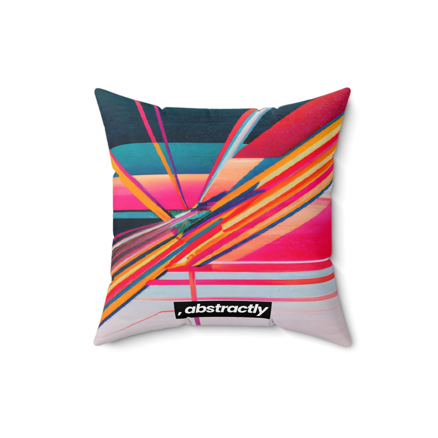 Elizabeth Perkins - Electric Force, Abstractly - Faux Suede Throw Pillow