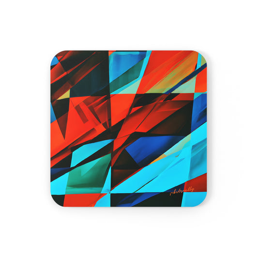 Helen Brandt - Electric Force, Abstractly - Corkwood Coaster Set of 4