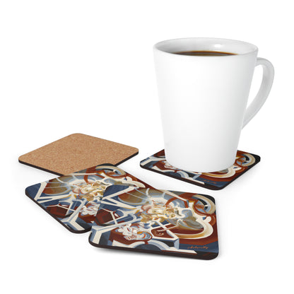 Lucas Sedgwick - Strong Force, Abstractly - Corkwood Coaster Set of 4