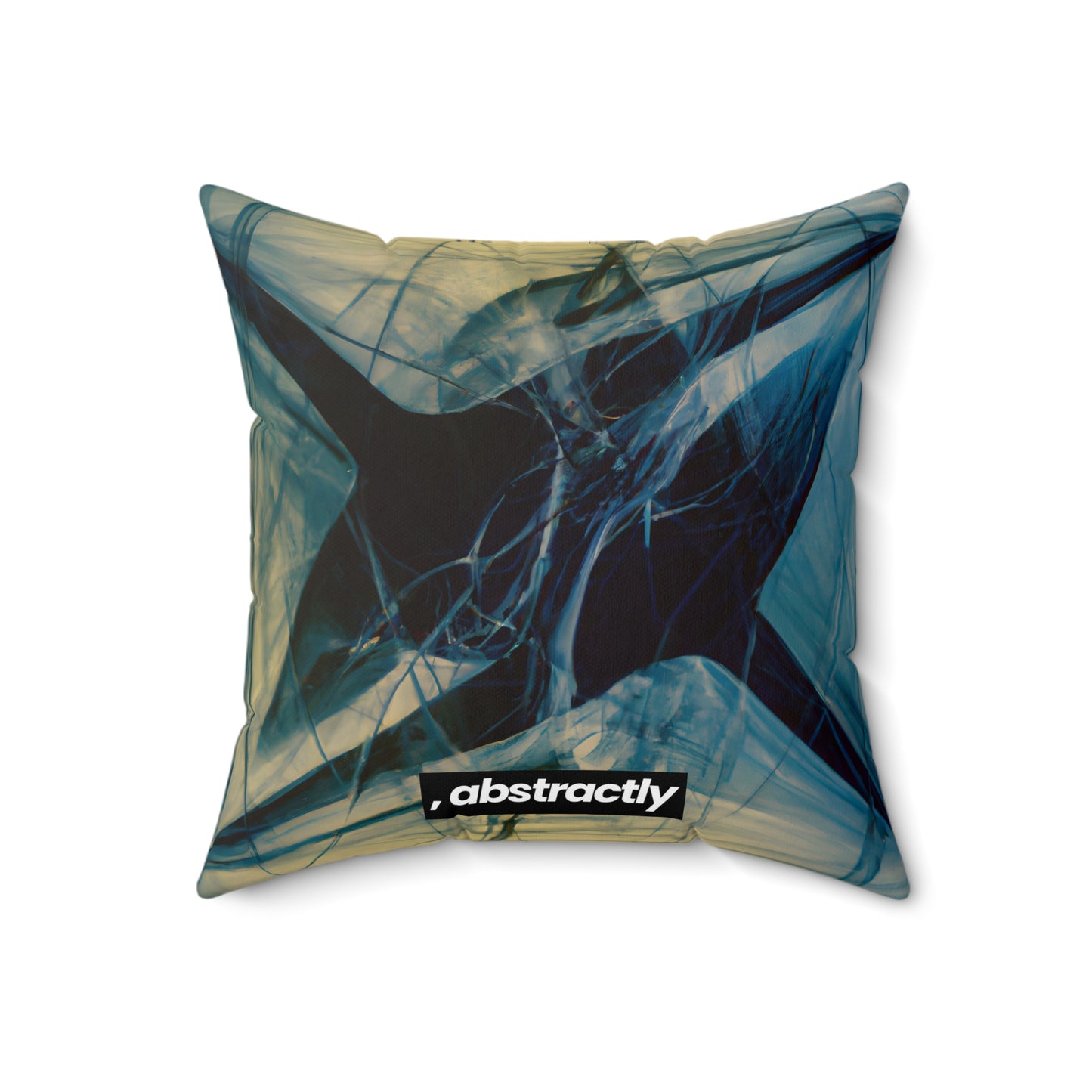 Helen Bertrand - Magnetic Force, Abstractly - Faux Suede Throw Pillow