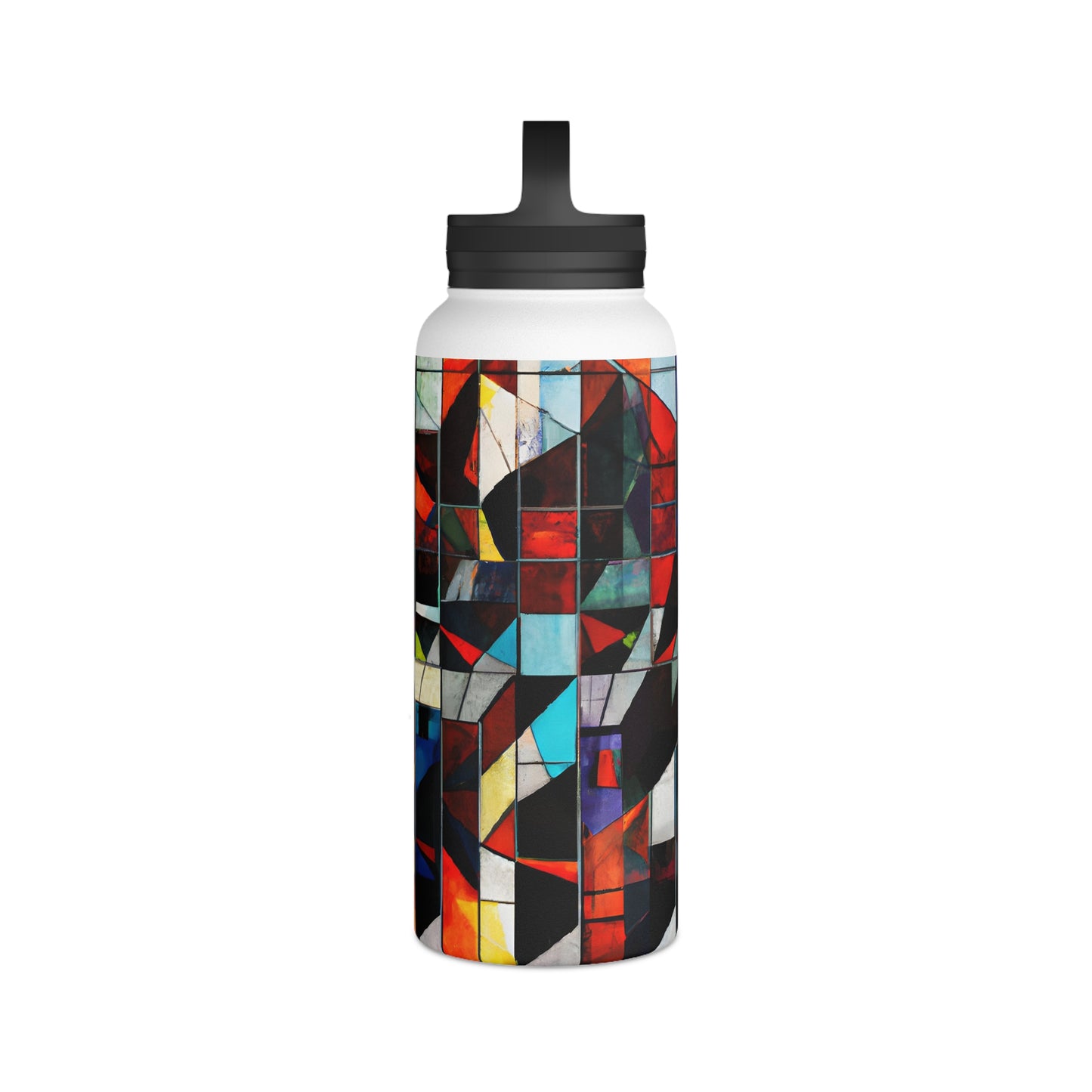 Maxine Cavanaugh - Friction Force, Abstractly - Stainless Steel Water Bottle