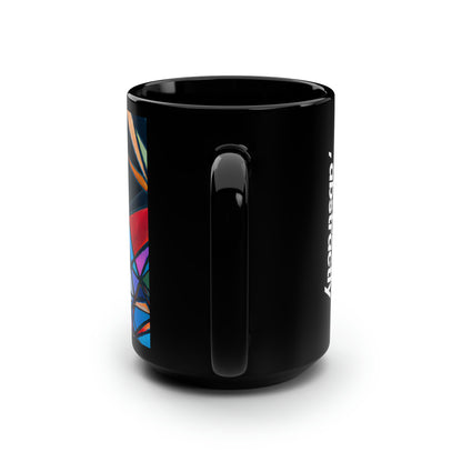 Felix Thornton - Gravity Force, Abstractly - Black Ceramic Mug 15oz