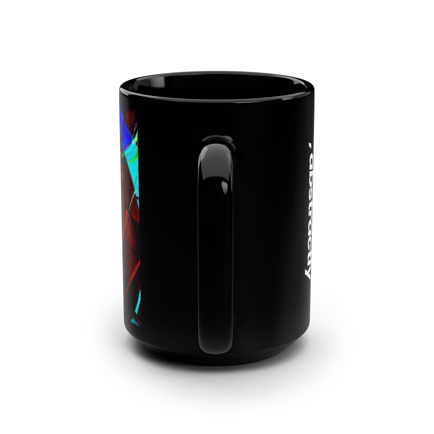 Lorena Sheffield - Electromagnetic Force, Abstractly - Black Ceramic Mug 15oz