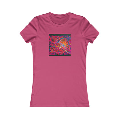 Solarian Crystal Prism - Neon, Abstractly - Ladies' Cut Tee