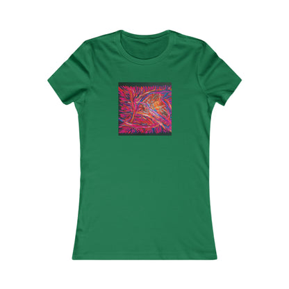 Solarian Crystal Prism - Neon, Abstractly - Ladies' Cut Tee