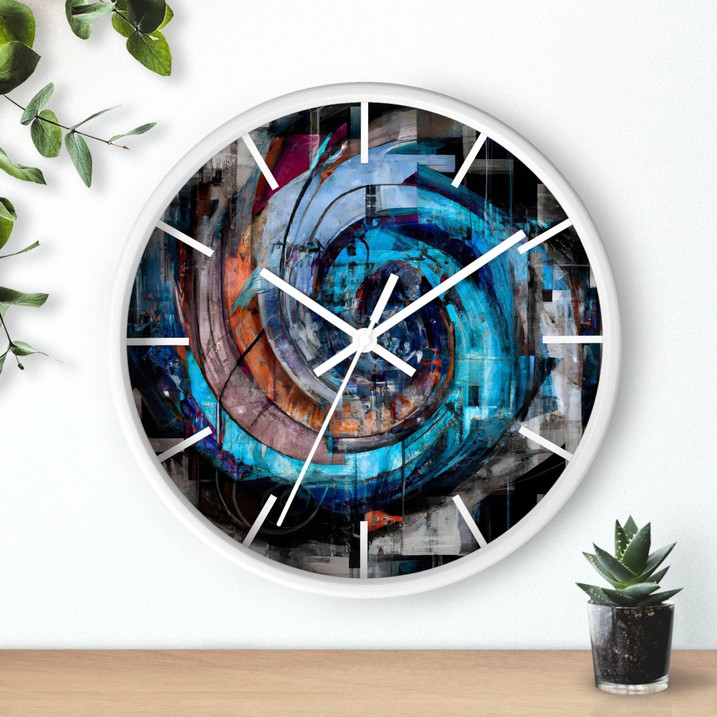 Rose Strauss - Gravity Force, Abstractly - Wall Clock