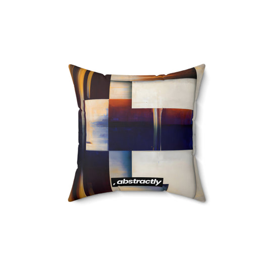 Emma Faraday - Applied Force, Abstractly - Faux Suede Throw Pillow