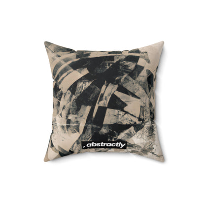 Andrea Sterling - Gravity Force, Abstractly - Faux Suede Throw Pillow