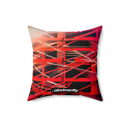 Roland Pierce - Normal Force, Abstractly - Faux Suede Throw Pillow