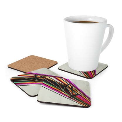 Carl Hartman - Air Resistance Force, Abstractly - Corkwood Coaster Set of 4