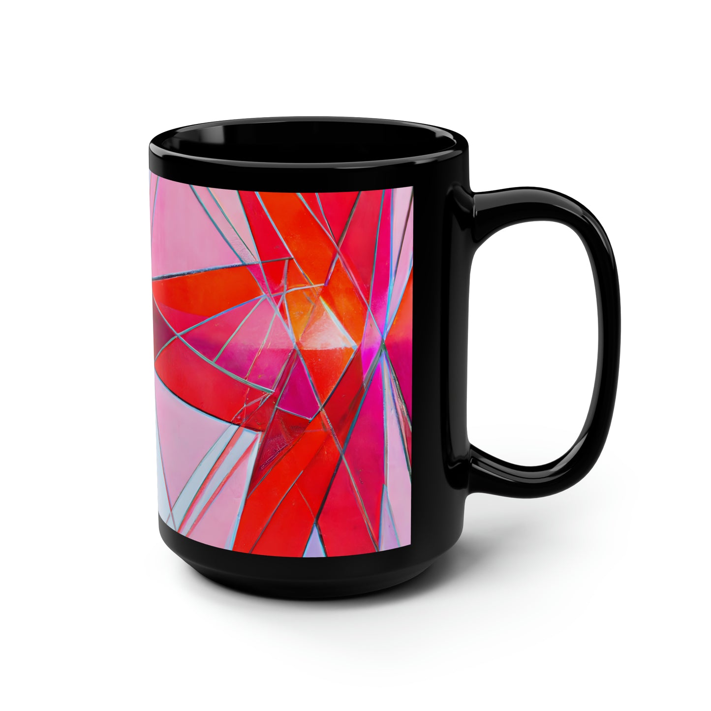 Valerie Radcliffe - Air Resistance Force, Abstractly - Black Ceramic Mug 15oz