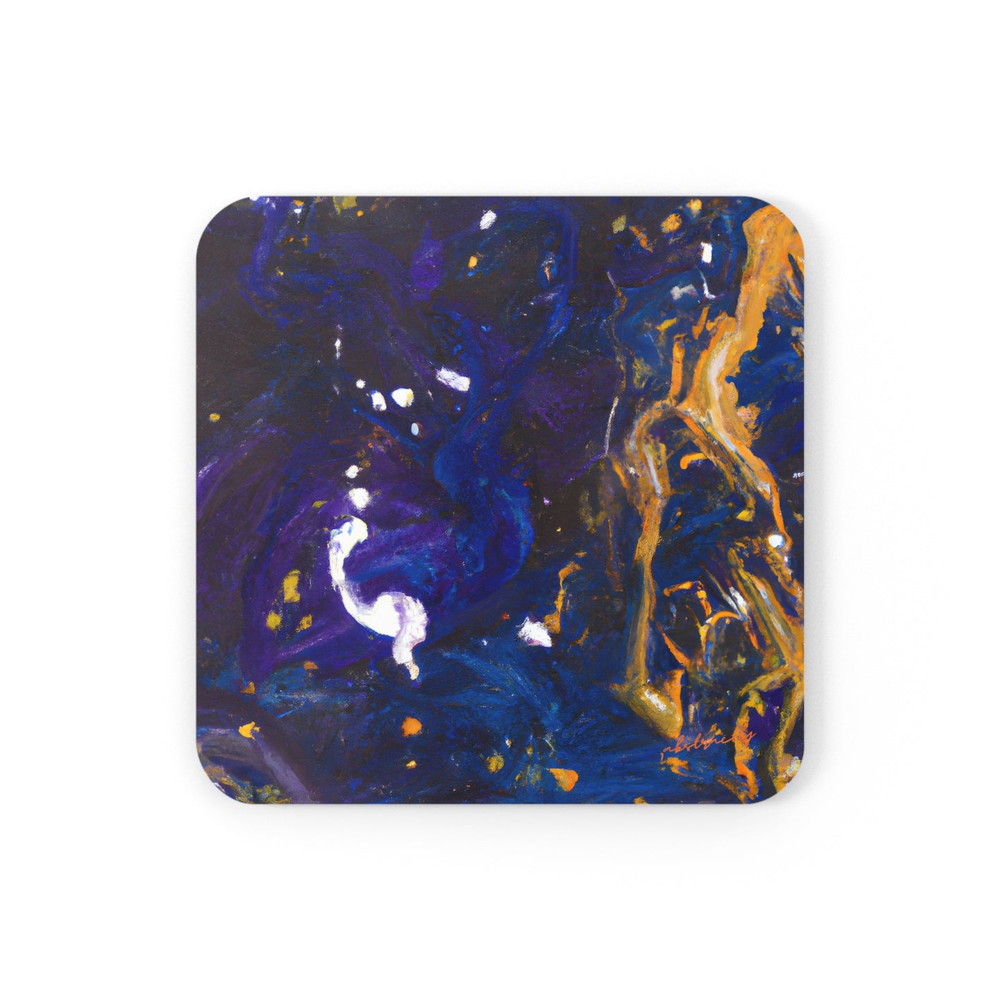 Quantum Elixirium - Chemistry, Abstractly - Corkwood Coaster Set of 4