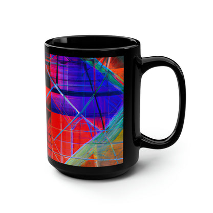 Isabella Rutherford - Gravity Force, Abstractly - Black Ceramic Mug 15oz