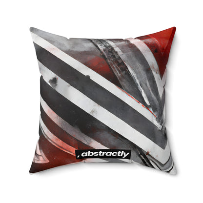 Ellis Porterfield - Tension Force, Abstractly - Faux Suede Throw Pillow