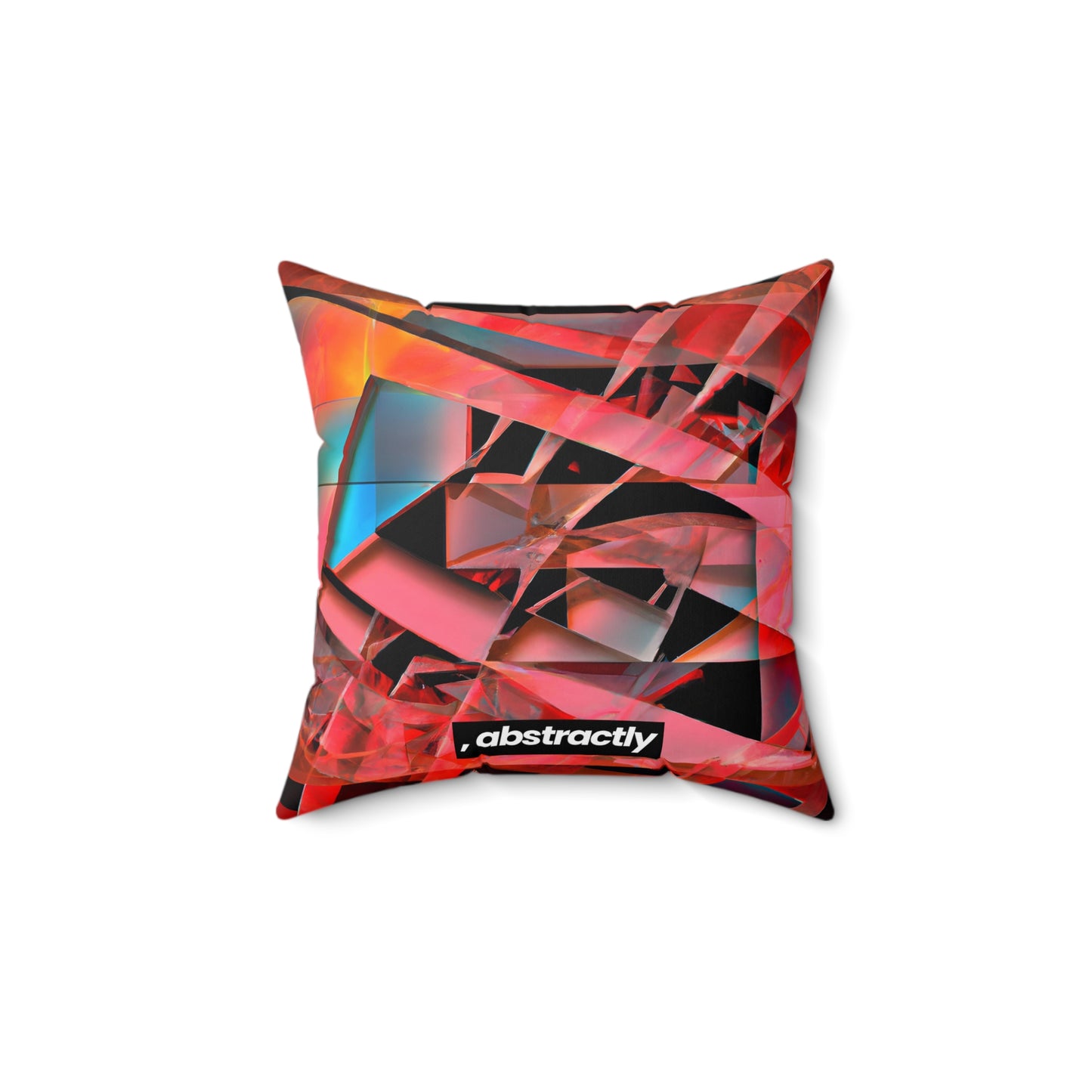 Adrian Strauss - Electric Force, Abstractly - Faux Suede Throw Pillow