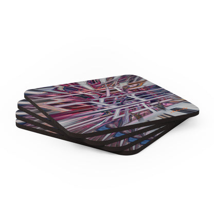 Francis Thorne - Normal Force, Abstractly - Corkwood Coaster Set of 4