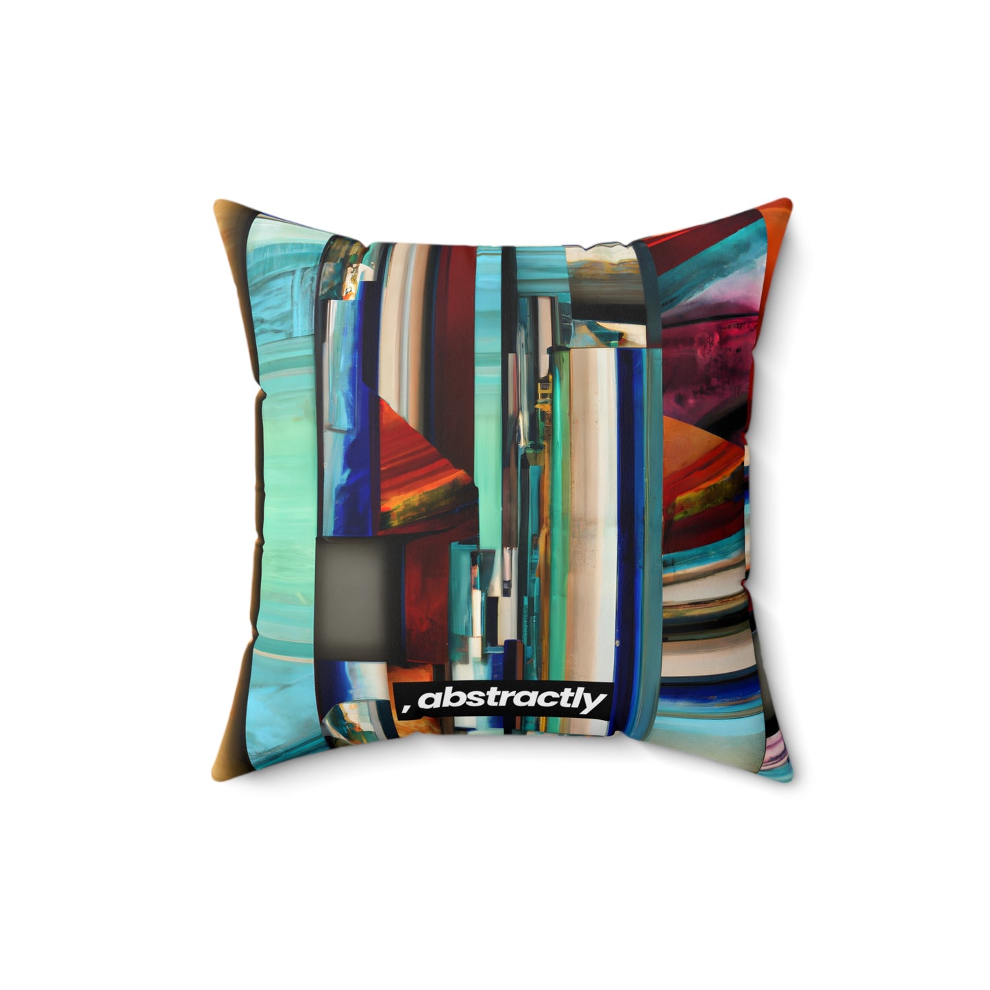 Alexandra Bouchard - Applied Force, Abstractly - Faux Suede Throw Pillow