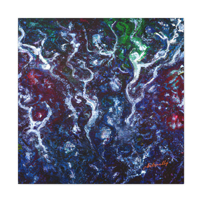 Violet Emission Oxide - Chemistry, Abstractly - Canvas