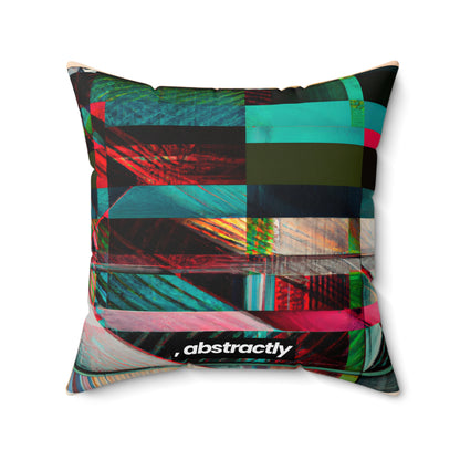 Adrian Goddard - Applied Force, Abstractly - Faux Suede Throw Pillow