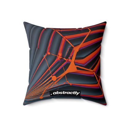 Marilyn Rothstein - Magnetic Force, Abstractly - Faux Suede Throw Pillow