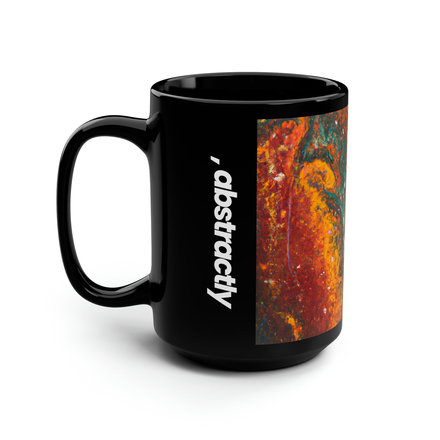 Quantum Stardust - Chemistry, Abstractly - Black Ceramic Mug 15oz