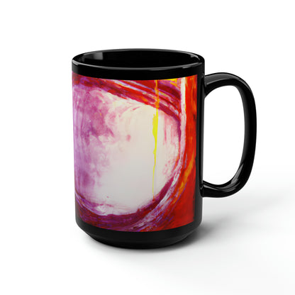 Quazarium Crystalite - Vanadium, Abstractly - Black Ceramic Mug 15oz