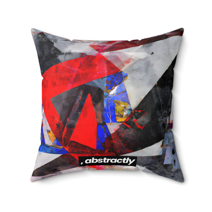 William Kerrigan - Friction Force, Abstractly - Faux Suede Throw Pillow