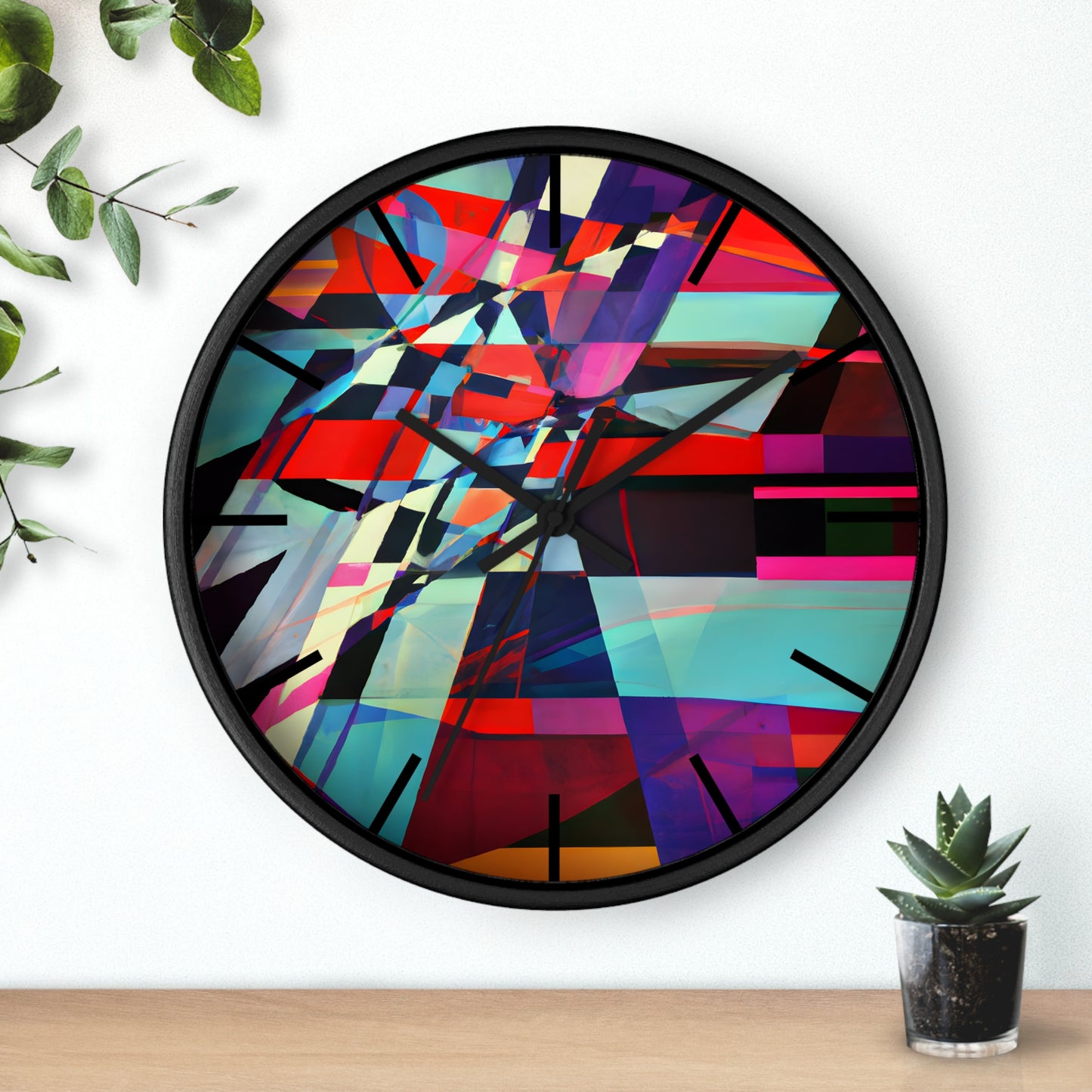 Fiona Breslin - Electric Force, Abstractly - Wall Clock