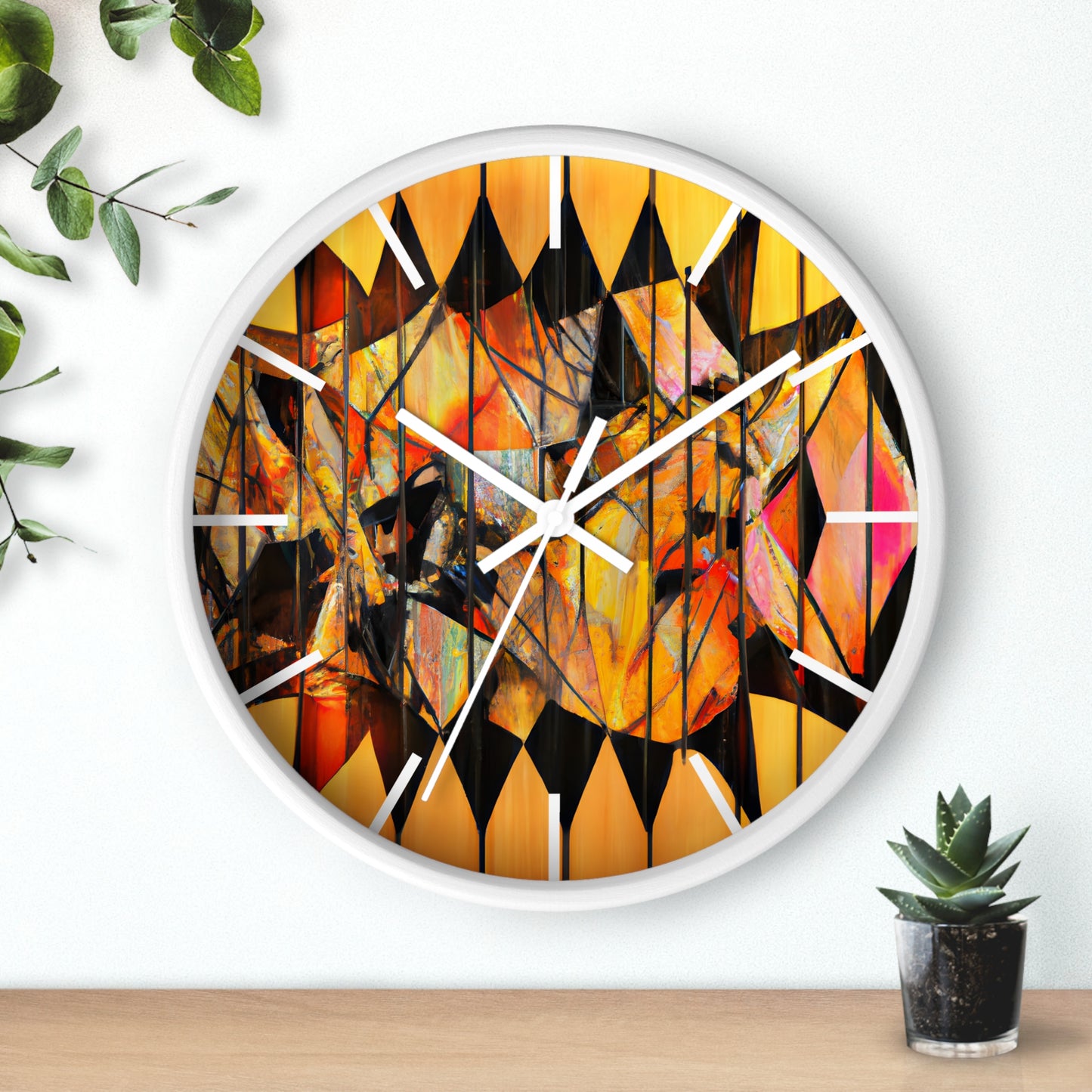 Dorothy Baxter - Magnetic Force, Abstractly - Wall Clock