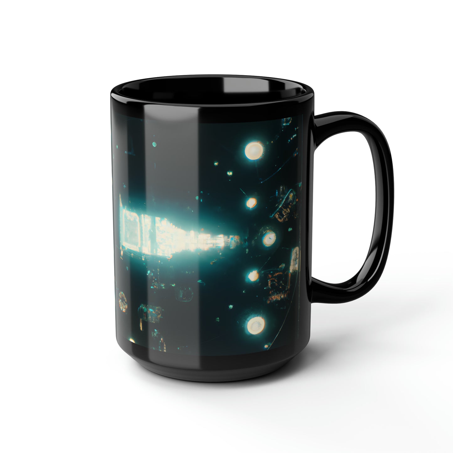 Pinnacle Assurance - Debit, Abstractly - Black Ceramic Mug 15oz