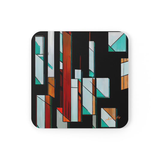 Ava Eisenstein - Friction Force, Abstractly - Corkwood Coaster Set of 4