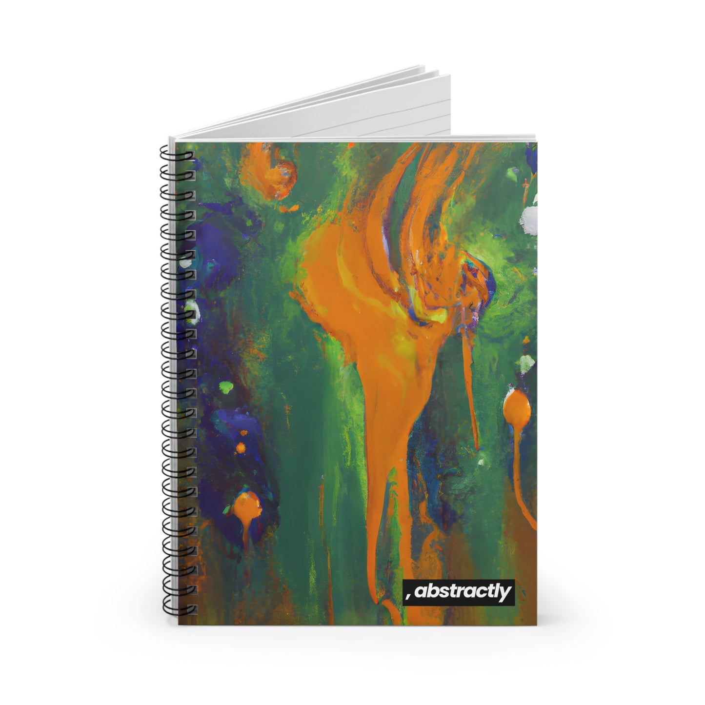 Quantum Sapphire Element - Chemistry, Abstractly - Spiral Notebook