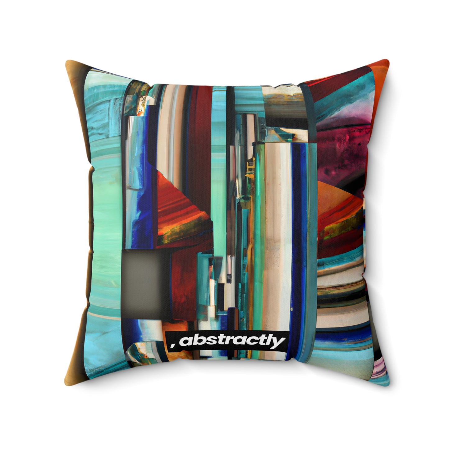 Alexandra Bouchard - Applied Force, Abstractly - Faux Suede Throw Pillow