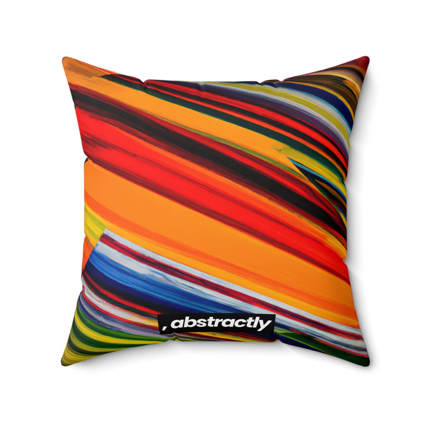 Carol Harwood - Friction Force, Abstractly - Faux Suede Throw Pillow