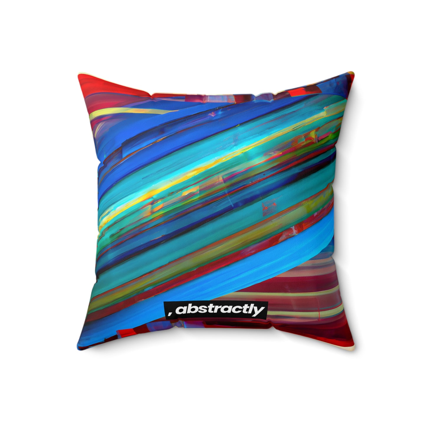 Elise Hofmann - Strong Force, Abstractly - Faux Suede Throw Pillow