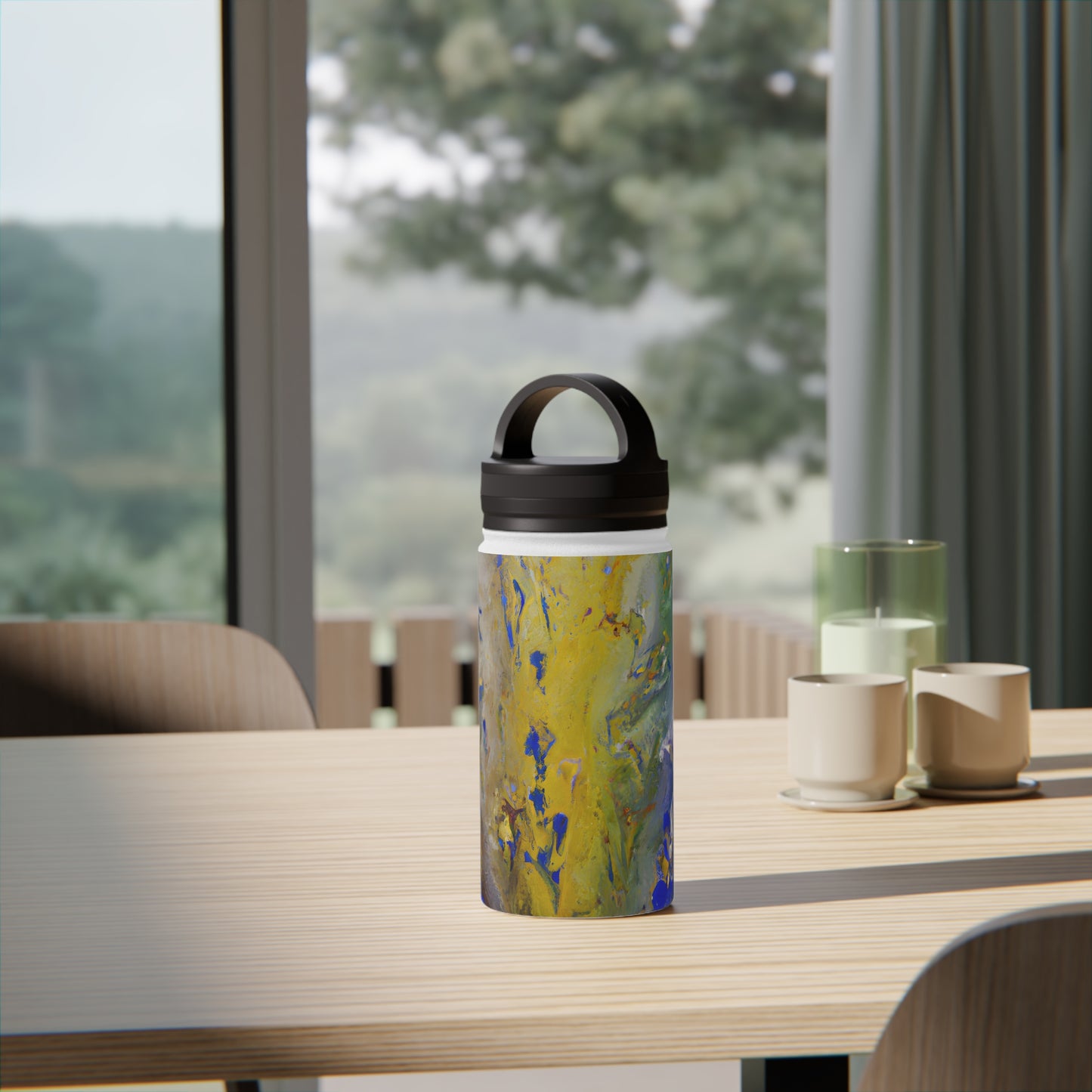 Lavoisier's Luminance - Chemistry, Abstractly - Stainless Steel Water Bottle