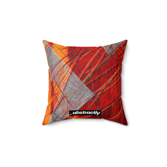 Adrienne Dufresne - Gravity Force, Abstractly - Faux Suede Throw Pillow