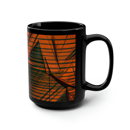 Ariel Webber - Weak Force, Abstractly - Black Ceramic Mug 15oz