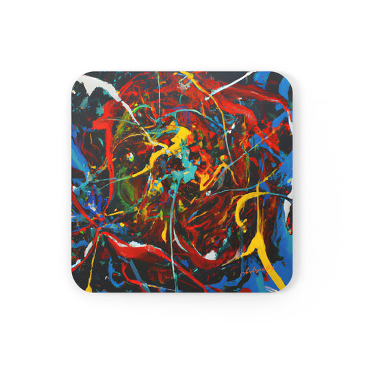 Galactic Ironium - Chemistry, Abstractly - Corkwood Coaster Set of 4