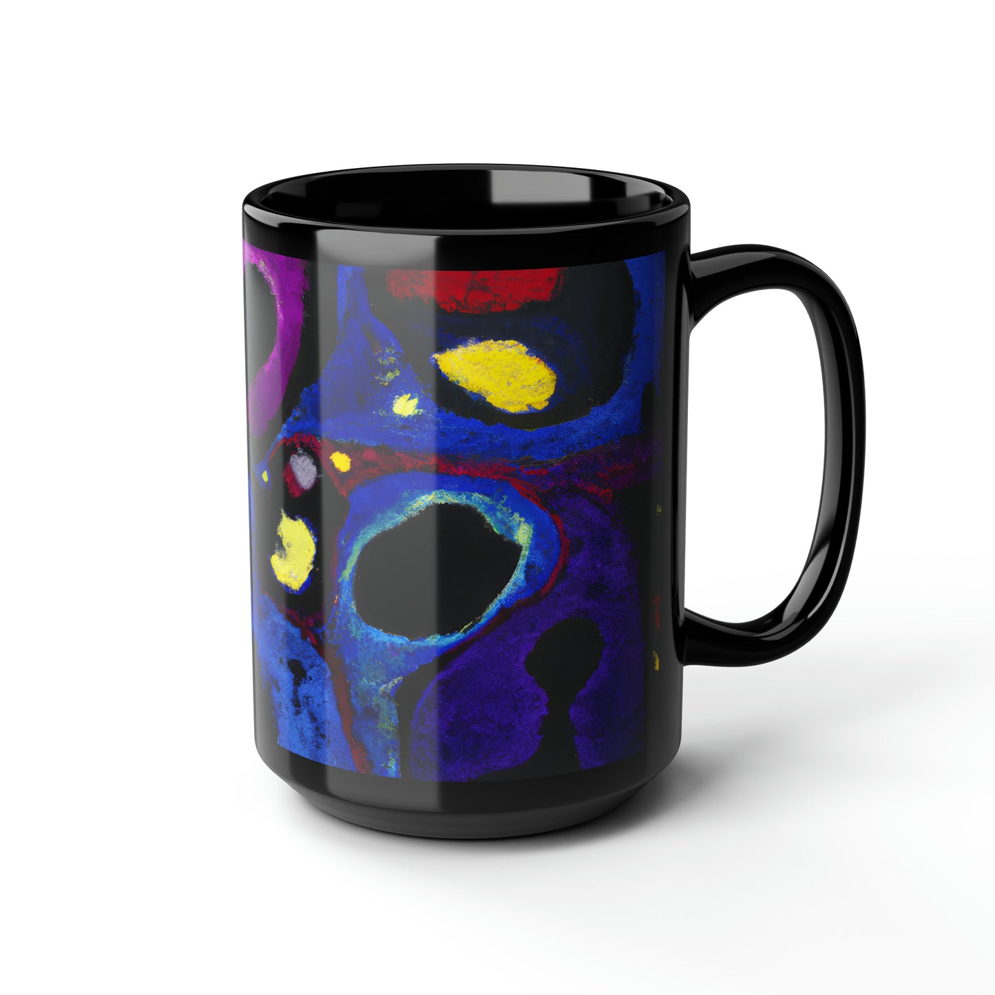 Zephyrium Oxide - Chemistry, Abstractly - Black Ceramic Mug 15oz