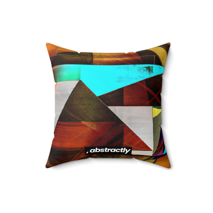 Julian Firth - Friction Force, Abstractly - Faux Suede Throw Pillow