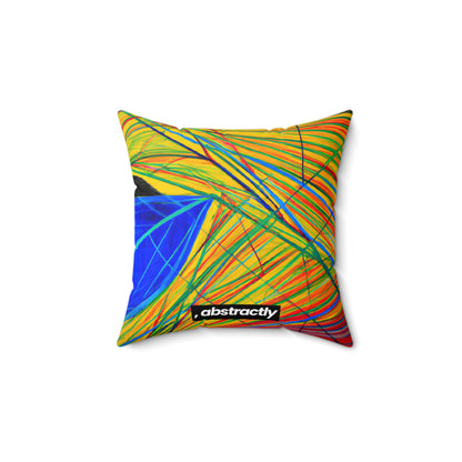 Gerald Michelson - Electric Force, Abstractly - Faux Suede Throw Pillow